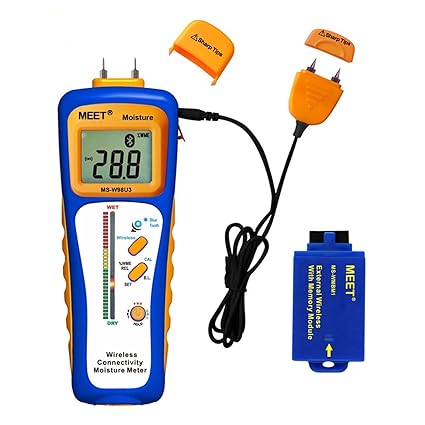 Meet Wireless Connectivity Moisture Meter, Wood, Walls, Ceilings, Carpet Moisture Humidity Detector