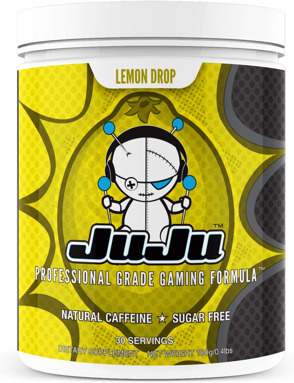 Grapesicle - Juju Professional Grade Gaming Energy Drink Mix with Natural Caffeine, Increase Focus, Energy, Reaction Time, Eye Health, Sugar-Free, Keto: Health & Personal Care