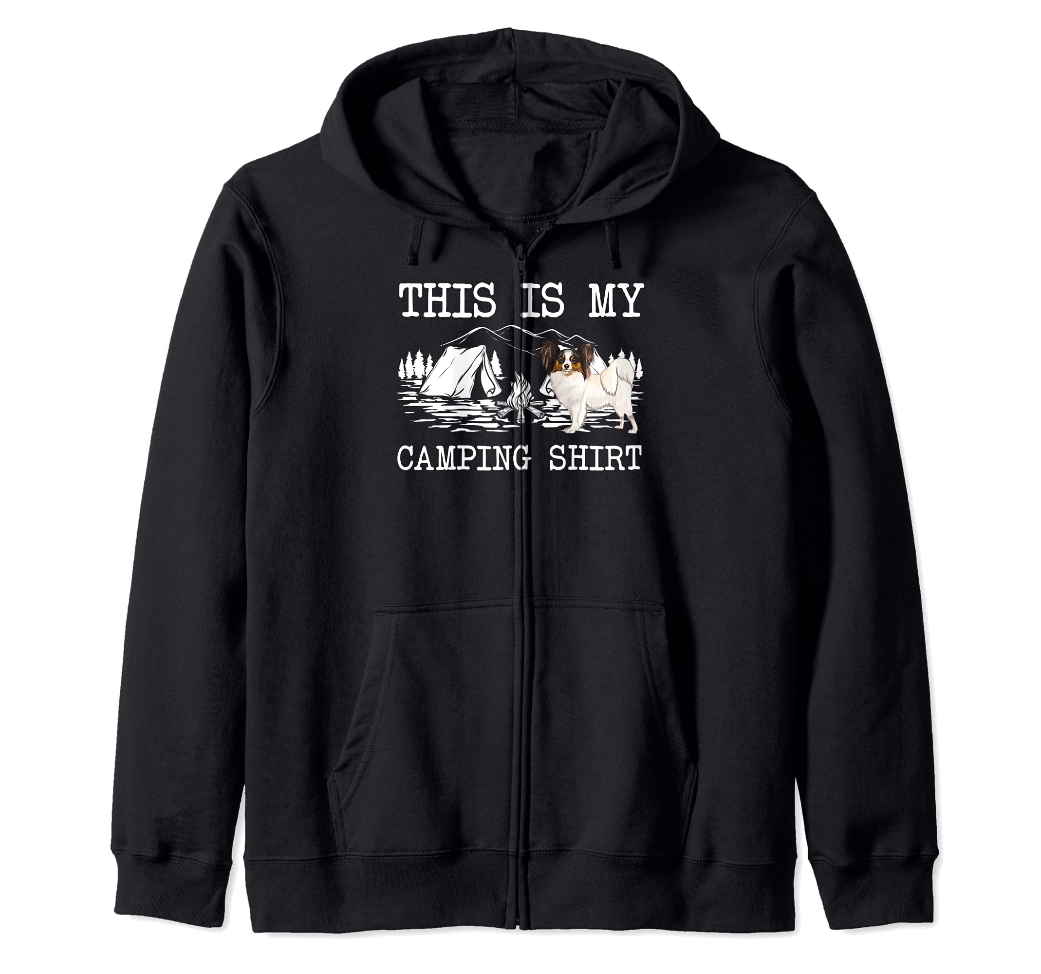 Campfire Soft Coated Wheaten Terrier Dog This Is My Camping Zip Hoodie