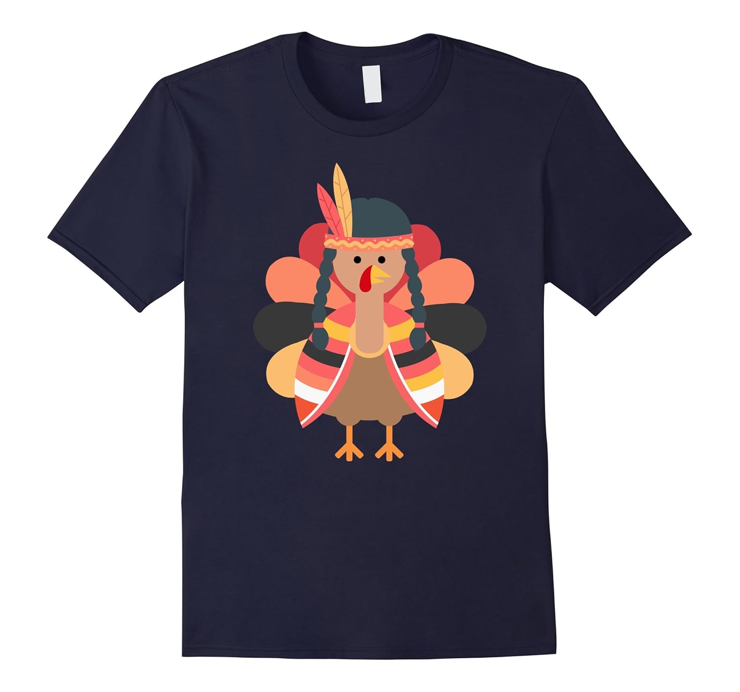 Turkey Indian Thanksgiving T-Shirt - Cute and Fun Clothes-ANZ