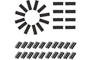 DKARDU 20 pcs SN74HC595N 8-Bit Counter Shift Registers 74HC595 DIP-16 3-State Output Registers Integrated Circuits high Speed Transmission + 20 pcs DIP-16 IC Socket