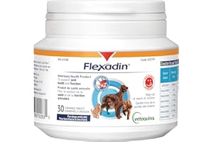 Vetoquinol Flexadin Tabs – Joint Supplement - for Cats and Dogs (30 Tabs)