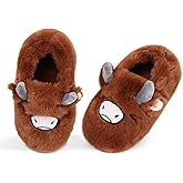Cute Animal Slippers for Kids Girls - Fuzzy Memory Foam Winter Warm Fluffy Shoes - Unique Gifts for Animal Lovers!
