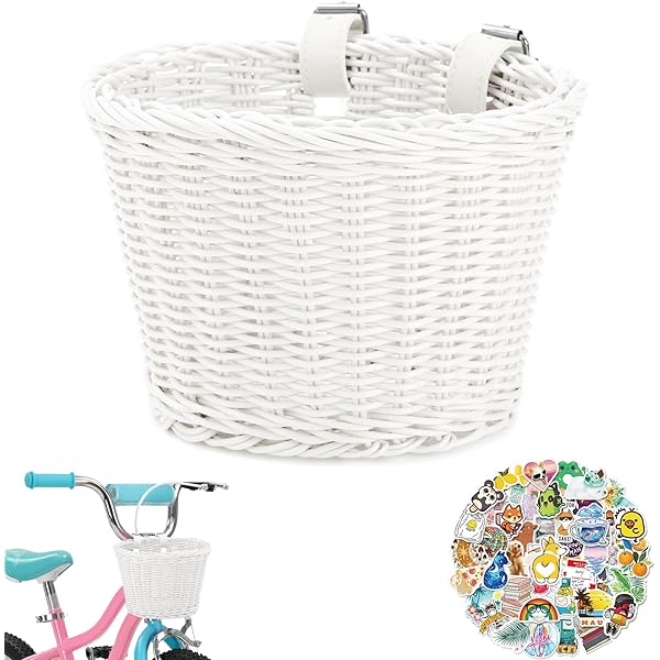 Cesta De Bicicleta Infantil De Cuerda De Sisal 20x15 Cm Para