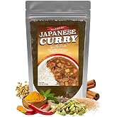 Japanese Curry Roux Powder, Medium Hot, Vegan, Japan, 5.3 oz (150 g) | 12-spice blend with rich umami flavor. 100% plant-based and easy to use for quick, authentic Japanese curry meals