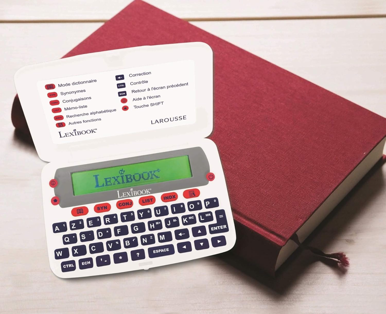 Synonymes Definitions Conjugaison D850fr A Piles Blanc Rouge Correcteur D Orthographe Lexibook Le Dictionnaire Du Francais Larousse Fournitures De Bureau Dictionnaires Thesaurus Et Traducteurs Electroniques