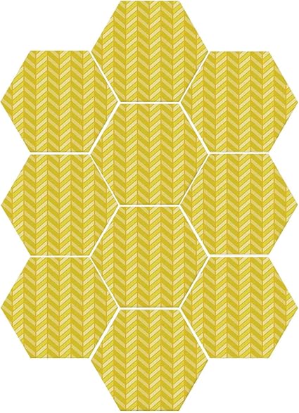 Amazon.de: YOLIYANA City langlebige sechseckige Keramikfliesenaufkleber