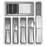 49-Piece Stainless Steel Silverware Set with