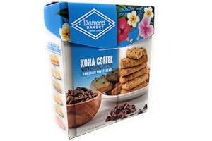 GENERIC Diamond Bakery - Hawaiian Shortbread Cookies New Flavors - 4.4 oz Individually Wrapped (Kona Coffee with Chocolate Chip)