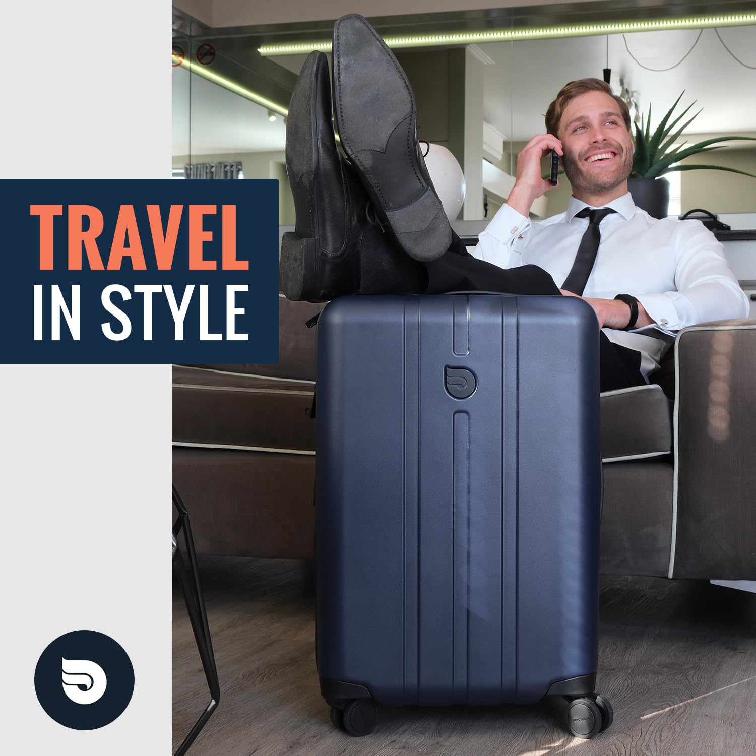 Airline Approved Carry On Luggage - Lightweight Hard Shell Suitcase with Spinner Wheels, TSA Lock - Carry-On 23