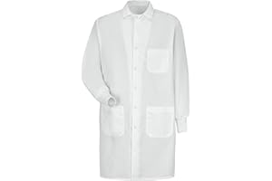 Red Kap womens Unisex Specialized Cuffed Lab Coat With 3 Front Pockets