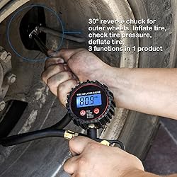 CZC AUTO Digital Tire Inflator Pressure Gauge, LED