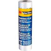 3M Hand Masker Advanced Masking Film, 72 in x 90 ft, Static Cling Keeps Film in Place, Prevents Liquids From Bleeding Through, Flake Resistant, For Indoors &amp; Outdoors Use, 1 Roll (AMF72)