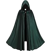 Regenboog Renaissance Cloak Men Women,Medieval Renaissance Costume Cloak,Velvet Cape with Hood