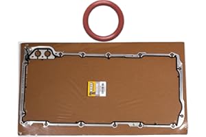 HIHIAV 12612350 for Chevy Silverado 5.3 Oil Pan Gasket 4.8 6.0 6.2L Chevy Suburban Express Trailblazer GMC Sierra Yukon Cadillac Escalade Tahoe LS Engine Oil Pan Gasket 1999 2000 2001 2002 2003-2020 OS30693R