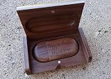 RXFSP Walnut 128GB USB 2.0 Wooden Flash Drive & Engraved Box Gift Wedding view 4