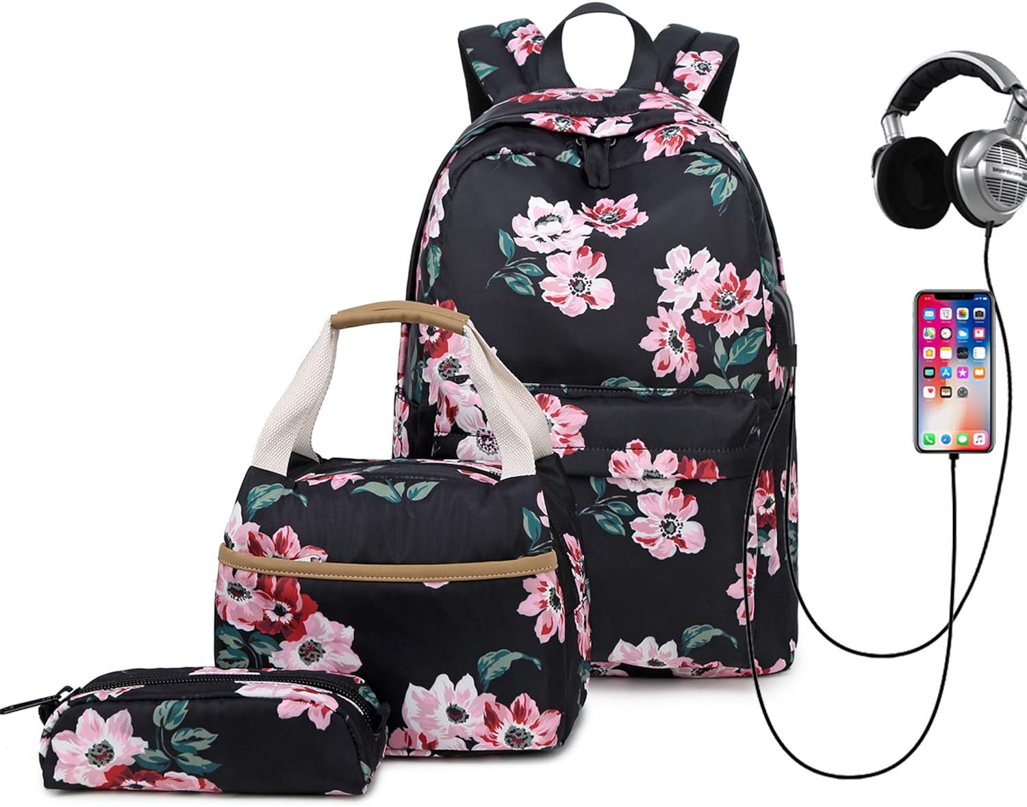 floral backpacks for school