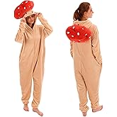 COSUSKET Snug Fit Unisex Adult Onesie Pajamas, Flannel Cosplay Animal One Piece Halloween Costume Sleepwear Homewear