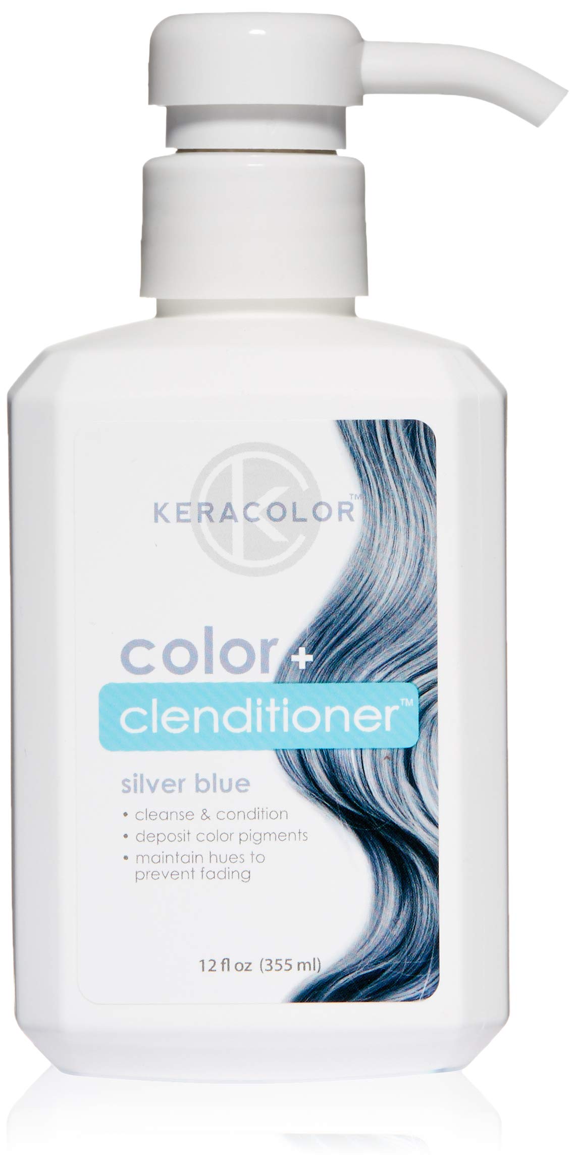 Keracolor Color Plus Clenditioner, Silver, 12 ounce Luxury