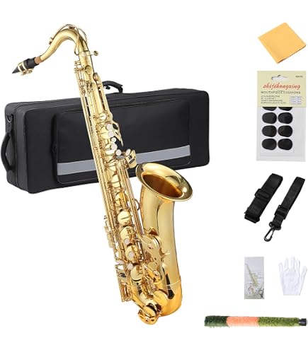 Amazon.com: Senfot AS-200 Bb Tenor Saxophone Gold Lacquer Alto Sax