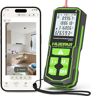 Multímetro Laser 120M, APP Bluetooth, Múltiplas Referências e Medições, IP54