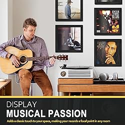 Emfogo Vinyl Record Frame, 3-Pack Album Frames for