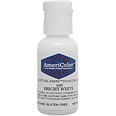 Food Coloring AmeriColor - Bright White Soft Gel Paste, .75 Ounce