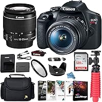 Canon EOS Rebel T7 DSLR Camera Bundle with Canon EF-S 18-55mm f/3.5-5.6 is II Lens + Gadget Case + Sandisk 128gb Ultra…