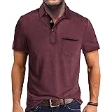Mens Fashion Polo Shirts Cotton Classic Short
