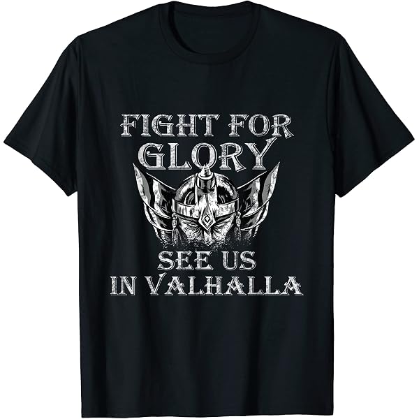 Halls Of Valhalla Viking T-Shirt - Odin Ragnar Thor Graphic Tee, 100% Cotton, Unisex Fit - View #9