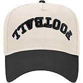 Football Upside Down Reversed Trucker Hat Vintage Western Style Embroidered Snapback Baseball Hat for Men Women