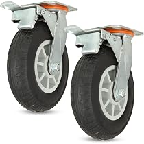 WOPPLXY 8 Inch Casters Set of 2 Heavy Duty Caster Wheels, 360degree Swivel Ca WOPPLXY 8 Inch Casters Set of 2 Heavy Duty Caster Wheels, 360degree Swivel Ca