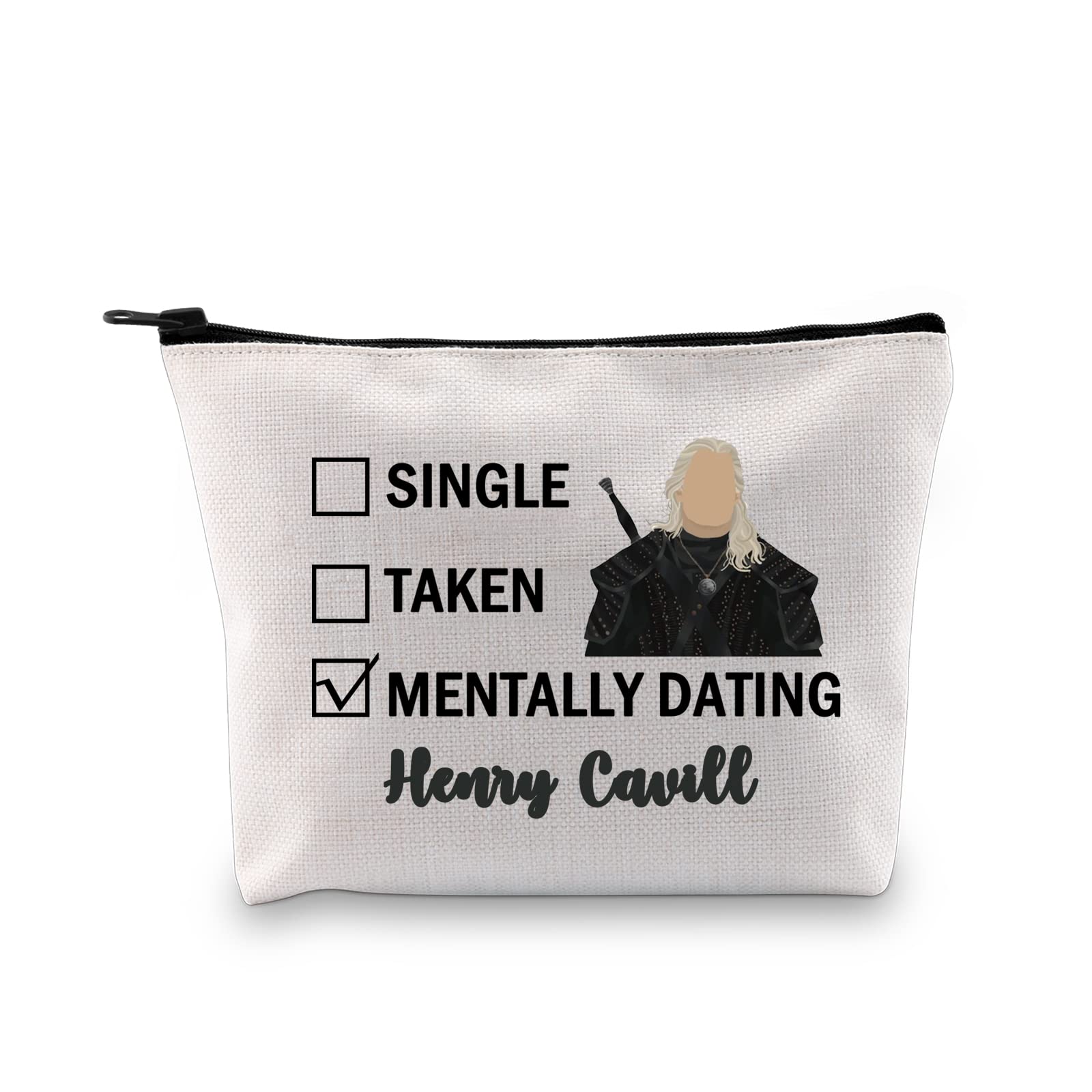 PYOUL Henry C Inspired Gift Mentally Dating Henry C Makeup Bag Geralt of Rivia Fan Cosmetic Bag Henry C Merch (Henry C B EU)