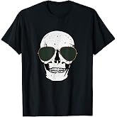 Distressed Skull with Sunglasses T-Shirt