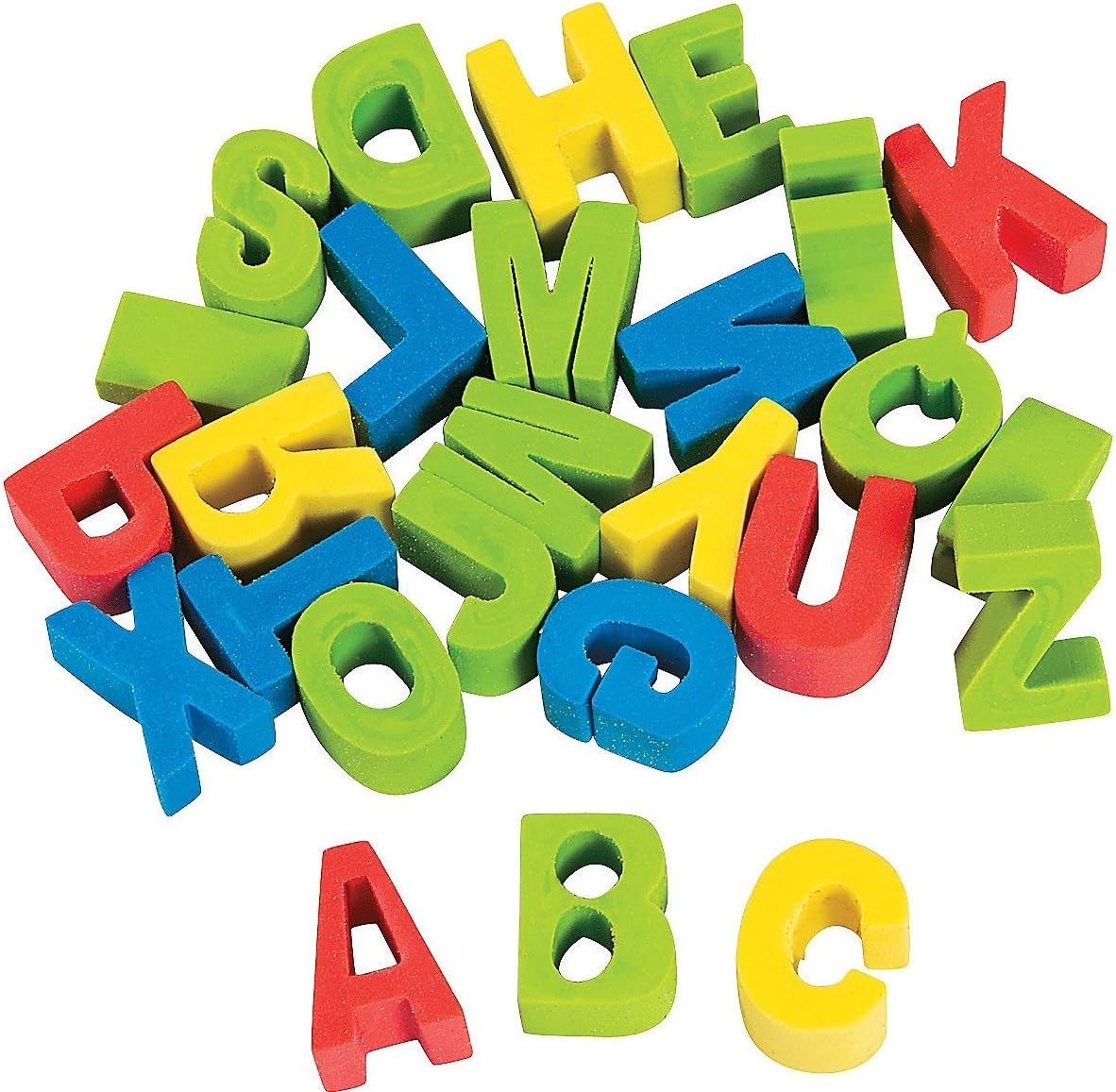 Pack of 144 Rubber Mini ABC Alphabet Erasers Amazon.co.uk Toys & Games