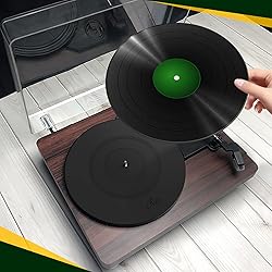 Turntable Platter Mat Black Rubber Silicone Design