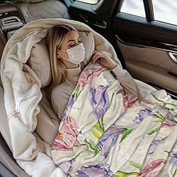 Jbofyee Spring Summer Flowers Throw Blankets All