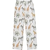 Ceiurey Pajama Pants Pajama Bottoms Soft Pjs Elastic Waist Lounge Pants 6-14Y