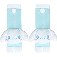 Roffatide Anime Cinnamoroll Car Seatbelt 2 PCS Shoulder Pad Seat Belt Cover Protector Plush Compatible with All Cars