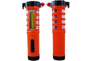 TESEA Multi-Function lamp,Life Saving Kit: Seatbelt Cutter, Hammer Breaker, Worklight, Flashlight, Flash Beacon,the tool for Truck Auto Repair, Garage Workshop, Camping and Fathers Day Gift