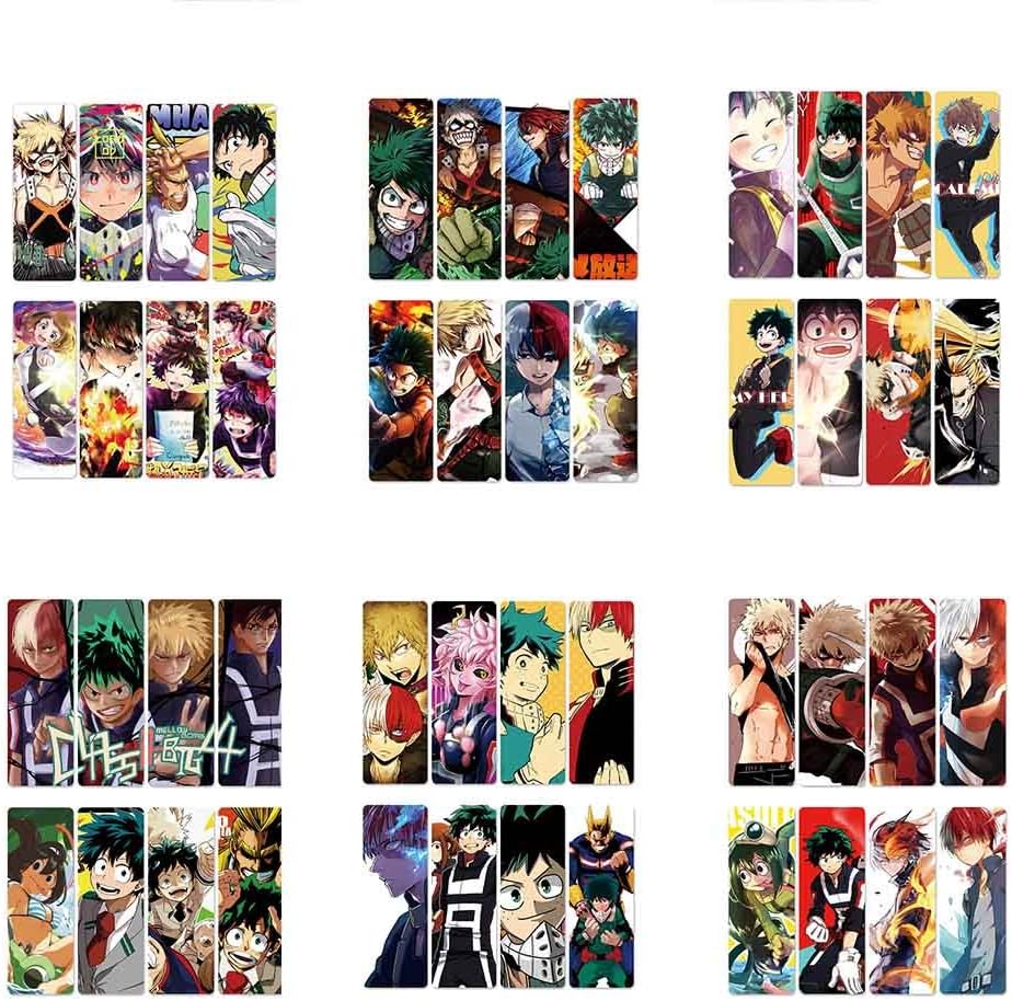 Men s Accessories 9pcs set PVC Bookmarks Of Demon Slayer Kimetsu No 
