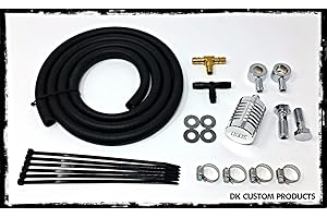 DK CUSTOM Premium Catch Can EBS Breather System Harley Sportster & BT Evo (Aluminum Catch Can)