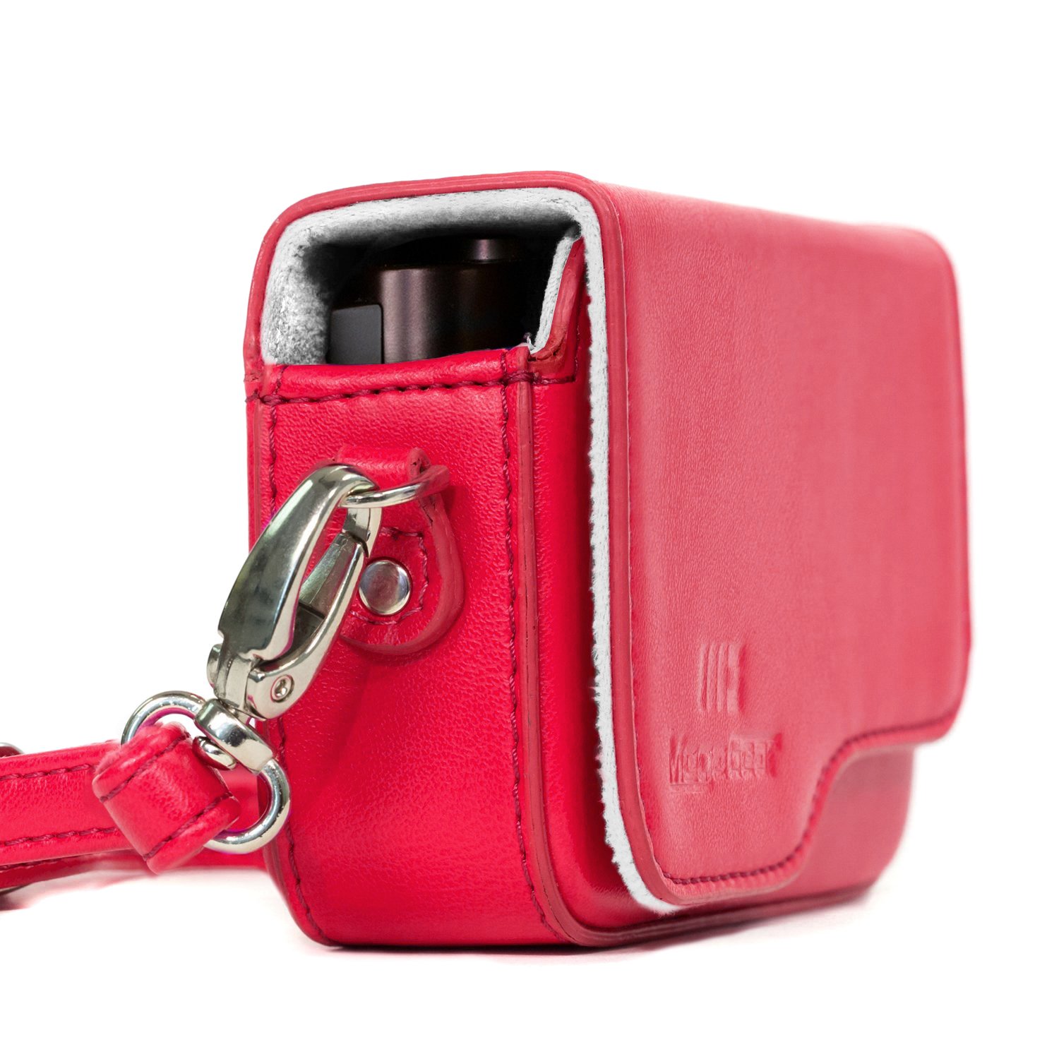 MegaGear MG1266 Leather Camera Case with Strap for Leica C Type 112 - Red