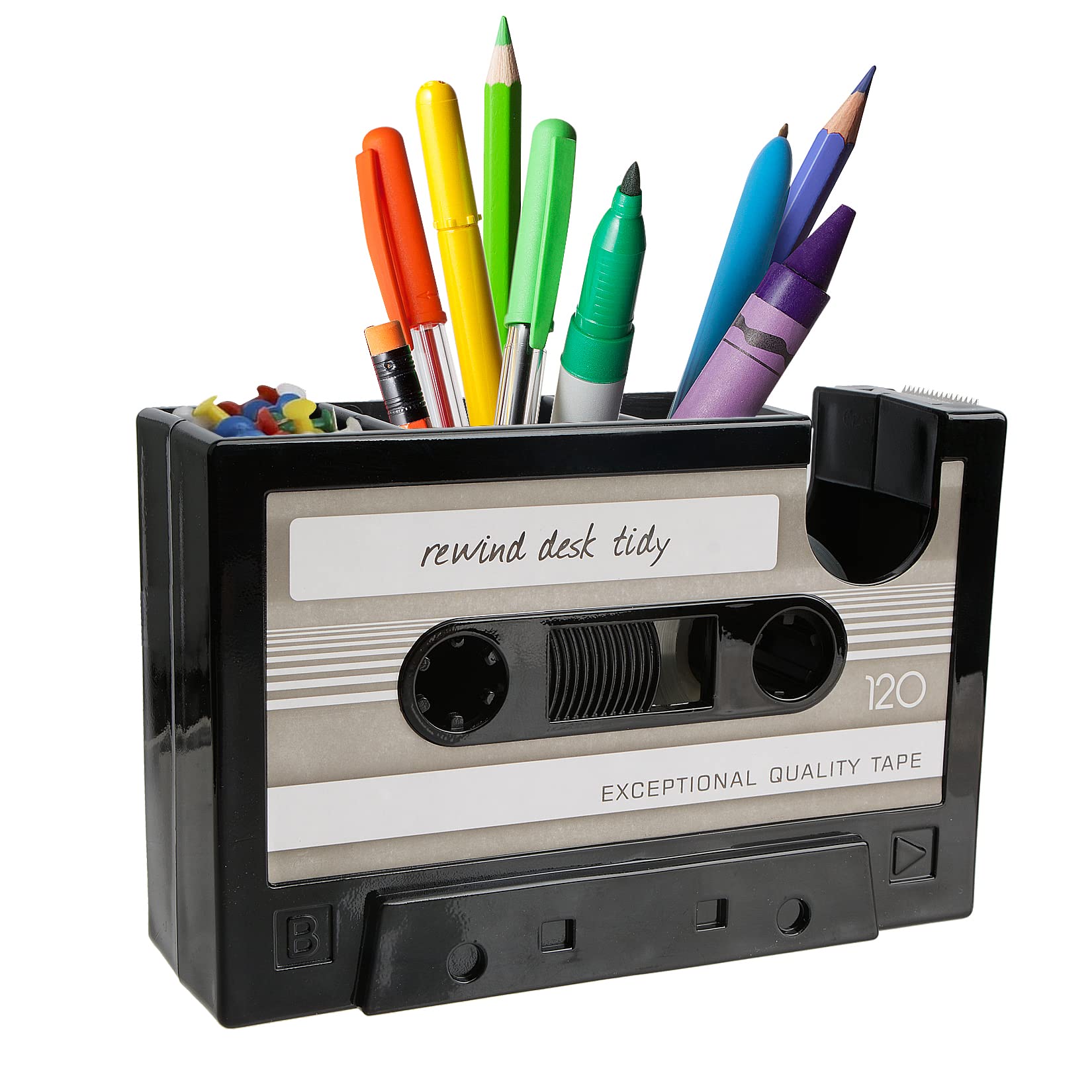 Photo 1 of YXQ Fun Tape Dispenser Novelty Unique Pen Dispenser Cool Retro Desk Accessories, Gray