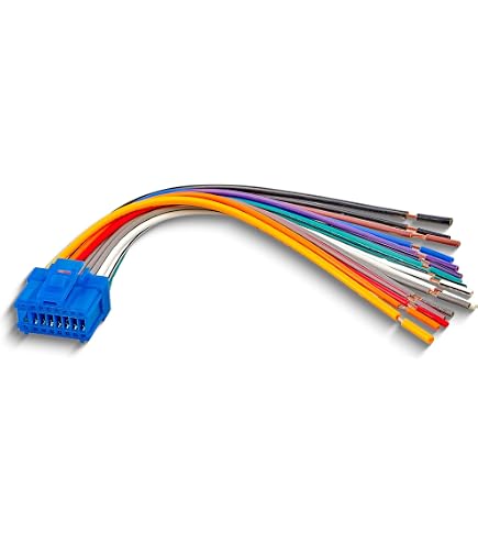 Cablaggio Ricambio Per Autoradio Pioneer – Compatibile Con Serie MVH, MXT, DXT, FH (Fili Di Rame Puro, Schema Incluso)