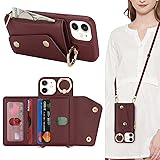 Lipvina for iPhone 12 Mini Case with Card Holder