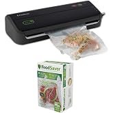 FoodSaver FM2000 Vacuum Sealer System with Starter Bag/Roll Set and 8" &amp; 11" Vacuum Heat-Seal Rolls