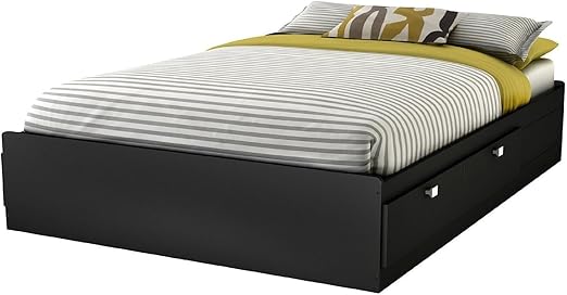 Amazon Com Full Size Modern Platform Bed Frame With 4 Storage