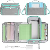 Carrying Case Fits for Cricut Joy Xtra, Portable Travel Opening Storage Bag Compatible with Cricut Accessories and Supplies, Gray
