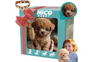 MORSHNY 2026 New Ai Robot Dog, Nicco - My Realistic Robot Puppy, Nico Robots Dogs That Acts Like A Real Dog, Nicoo Interactive Plush Dogs Toy for Adults Pet Lovers, Walking, Barking, Tail Wagging (A1)